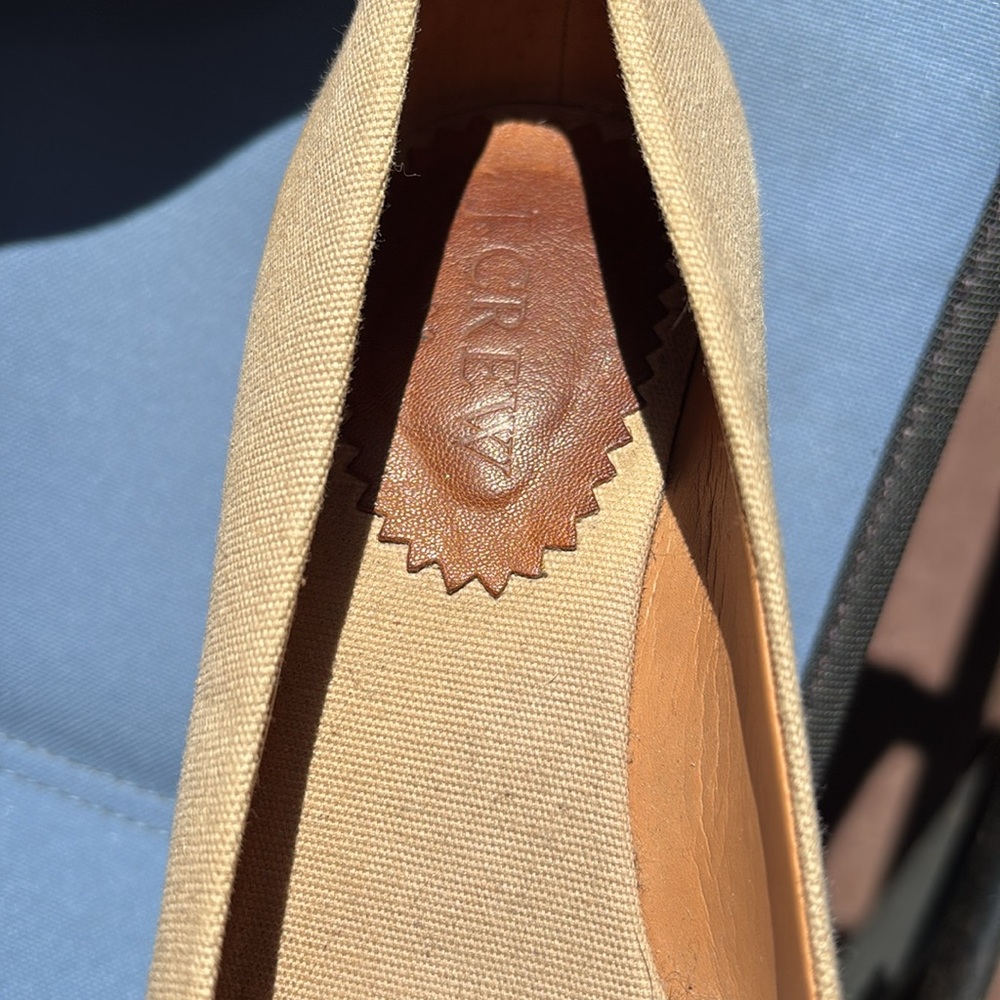 JCrew espadrilles. Worn once. Size 7 - Picture 6 of 7